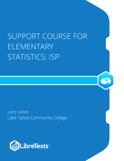 Support Course for Elementary Statistics