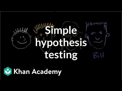 Thumbnail for the embedded element "Simple hypothesis testing | Probability and Statistics | Khan Academy"